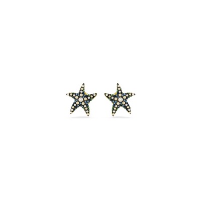 Boucles d'oreilles Swarovski Idyllia en métal doré et cristaux Swarovski