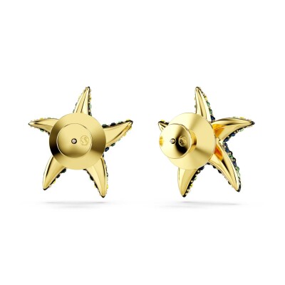 Boucles d'oreilles Swarovski Idyllia en métal doré et cristaux Swarovski