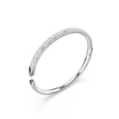 Bracelet Jonc Swarovski Sublima en métal rhodié et cristaux Swarovski, taille S