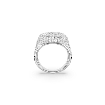Bague Cocktail Swarovski Sublima en métal rhodié et cristaux Swarovski, taille 60