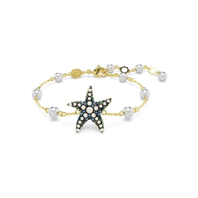 Bracelet Swarovski Idyllia en métal doré et cristaux Swarovski, taille M