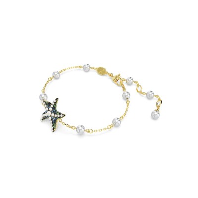 Bracelet Swarovski Idyllia en métal doré et cristaux Swarovski, taille M