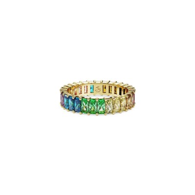 Bague Swarovski Matrix en métal doré et cristaux Swarovski, taille 55