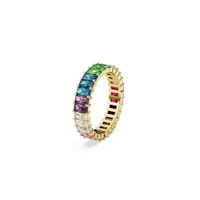 Bague Swarovski Matrix en métal doré et cristaux Swarovski, taille 58