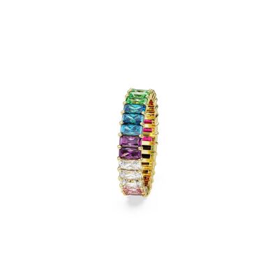 Bague Swarovski Matrix en métal doré et cristaux Swarovski, taille 62
