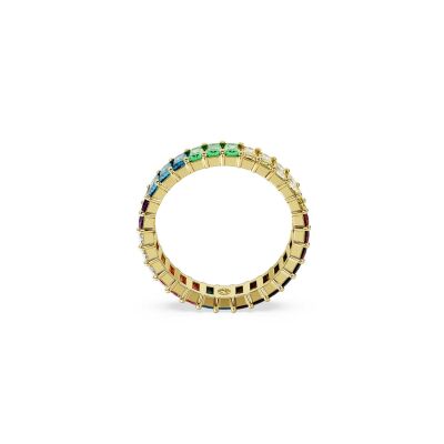 Bague Swarovski Matrix en métal doré et cristaux Swarovski, taille 62