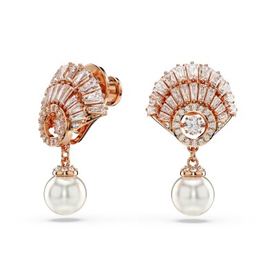 Boucles d'oreilles Swarovski Idyllia en métal doré et cristaux Swarovski
