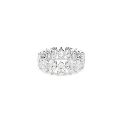 Bague Swarovski Matrix en métal argenté et cristaux Swarovski, taille 55