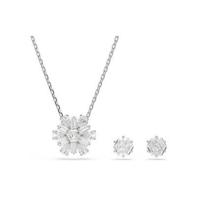 Parure Swarovski Idyllia en métal rhodié et cristaux Swarovski