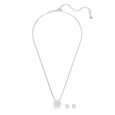 Parure Swarovski Idyllia en métal rhodié et cristaux Swarovski