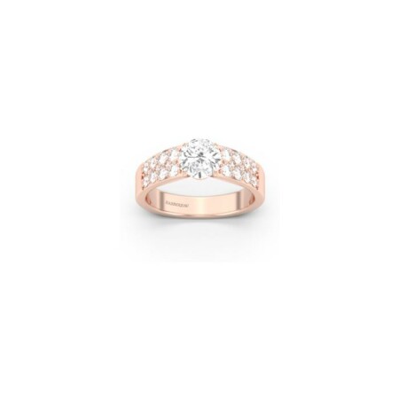 Bague Infini en or rose et diamants