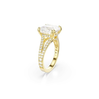 Bague Cocktail Swarovski Stilla en métal doré et cristaux Swarovski, taille 52