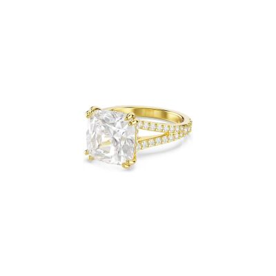 Bague Cocktail Swarovski Stilla en métal doré et cristaux Swarovski, taille 60