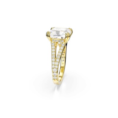 Bague Cocktail Swarovski Stilla en métal doré et cristaux Swarovski, taille 60