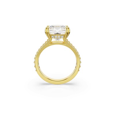 Bague Cocktail Swarovski Stilla en métal doré et cristaux Swarovski, taille 60