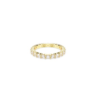 Bague Cocktail Swarovski Stilla en métal doré et cristaux Swarovski, taille 52