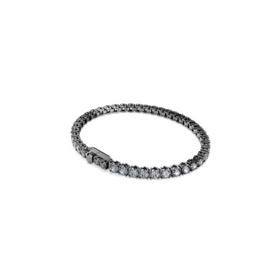 Bracelet Tennis Swarovski Matrix en ruthénium et cristaux Swarovski, taille S