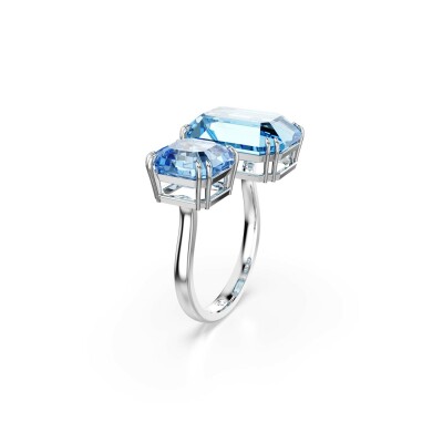 Bague Cocktail Swarovski Millenia en métal rhodié et cristaux Swarovski, taille 60