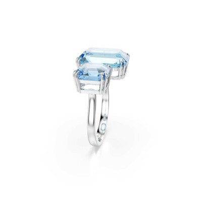 Bague Cocktail Swarovski Millenia en métal rhodié et cristaux Swarovski, taille 58