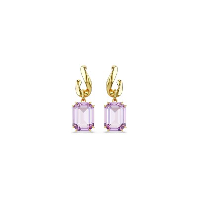 Boucles d'oreilles Swarovski Millenia en métal doré et cristaux Swarovski