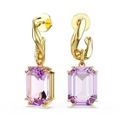 Boucles d'oreilles Swarovski Millenia en métal doré et cristaux Swarovski