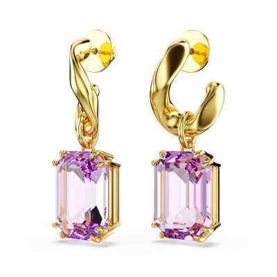 Boucles d'oreilles Swarovski Millenia en métal doré et cristaux Swarovski