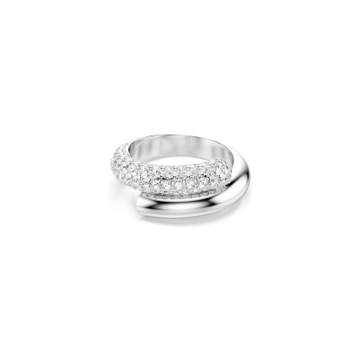 Bague Swarovski Dextera en métal rhodié et cristaux Swarovski, taille 52