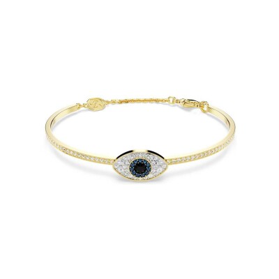 Bracelet Jonc Swarovski Symbolic en métal doré et cristaux Swarovski, taille S