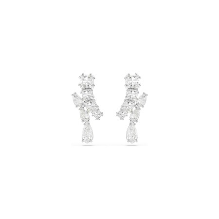 Boucles d'oreilles Swarovski Matrix en métal rhodié et cristaux swarovski