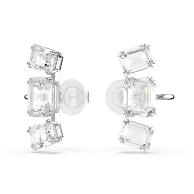 Boucles d'oreilles Swarovski Millenia en métal rhodié et cristaux Swarovski