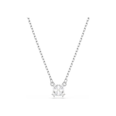 Pendentif Swarovski Stilla Attract en métal rhodié et oxyde de zirconium