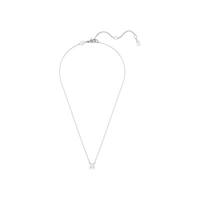 Pendentif Swarovski Stilla Attract en métal rhodié et oxyde de zirconium
