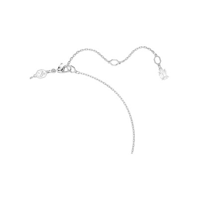 Pendentif Swarovski Stilla Attract en métal rhodié et oxyde de zirconium