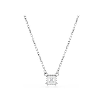Pendentif Swarovski Stilla Attract en métal rhodié et oxyde de zirconium