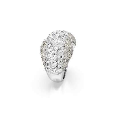 Bague Cocktail Swarovski Sublima en métal rhodié et cristaux Swarovski, taille 58
