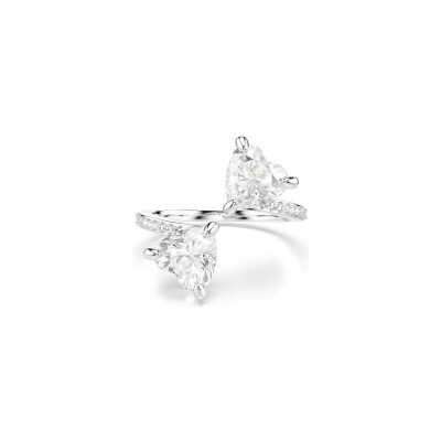 Bague Swarovski Mesmera en métal rhodié et cristaux Swarovski, taille 60