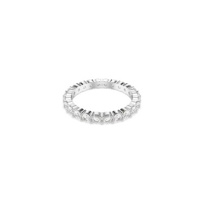 Bague Swarovski Matrix en métal rhodié et cristaux Swarovski, taille 55