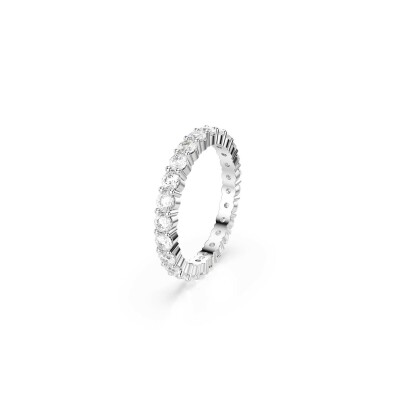 Bague Swarovski Matrix en métal rhodié et cristaux Swarovski, taille 55