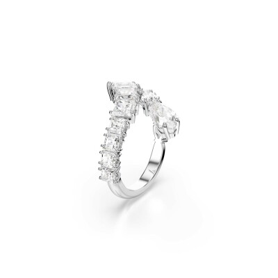 Bague Swarovski Matrix en métal rhodié et cristaux Swarovski, taille 60