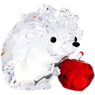 Figurine Swarovski Hérisson avec Pomme en cristaux Swarovski