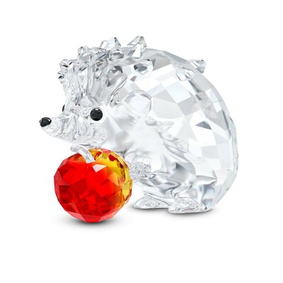 Décoration Swarovski Hérisson avec pomme en cristaux Swarovski