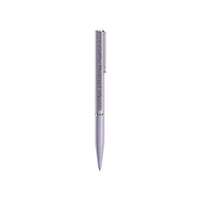 Stylo à bille Swarovski Crystal Shimmer violet en métal argenté et cristaux Swarovski