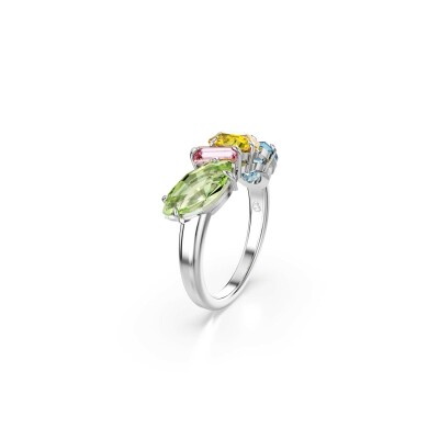 Bague Swarovski Gema en métal rhodié et cristaux Swarovski, taille 52