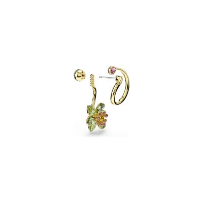 Boucles d'oreilles pendantes Swarovski Idyllia en métal doré et cristaux Swarovski