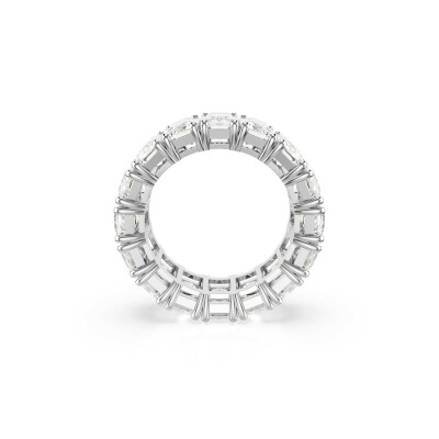 Bague Swarovski Matrix en métal rhodié et cristaux Swarovski, taille 55