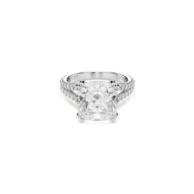 Bague Cocktail Swarovski Stilla en métal rhodié et cristaux Swarovski, taille 52