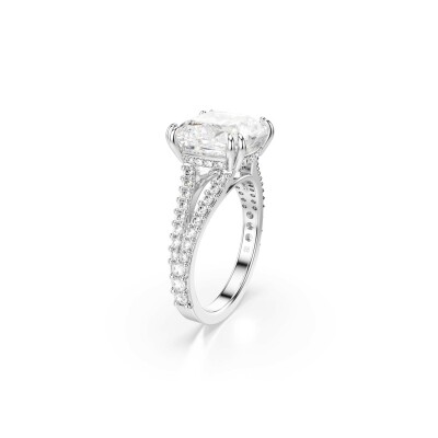 Bague Cocktail Swarovski Stilla en métal rhodié et cristaux Swarovski, taille 52