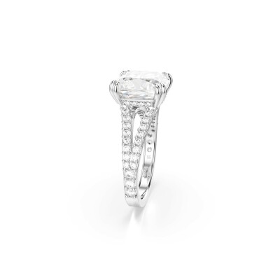 Bague Cocktail Swarovski Stilla en métal rhodié et cristaux Swarovski, taille 52