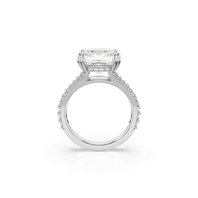 Bague Cocktail Swarovski Stilla en métal rhodié et cristaux Swarovski, taille 52