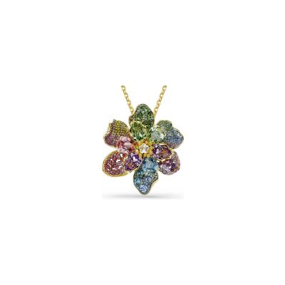 Pendentif Swarovski Idyllia en métal doré et métal rhodié et cristaux Swarovski